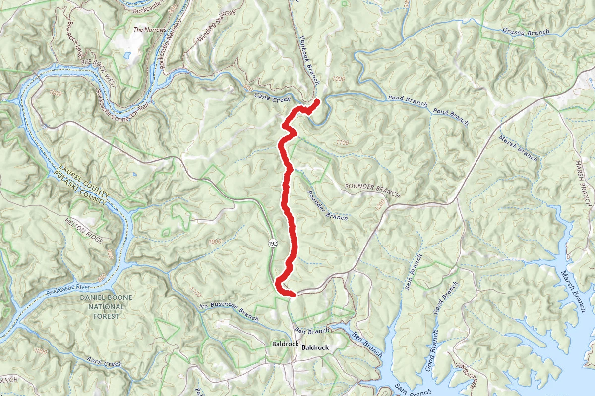 Van Hook Falls and Cane Creek Valley