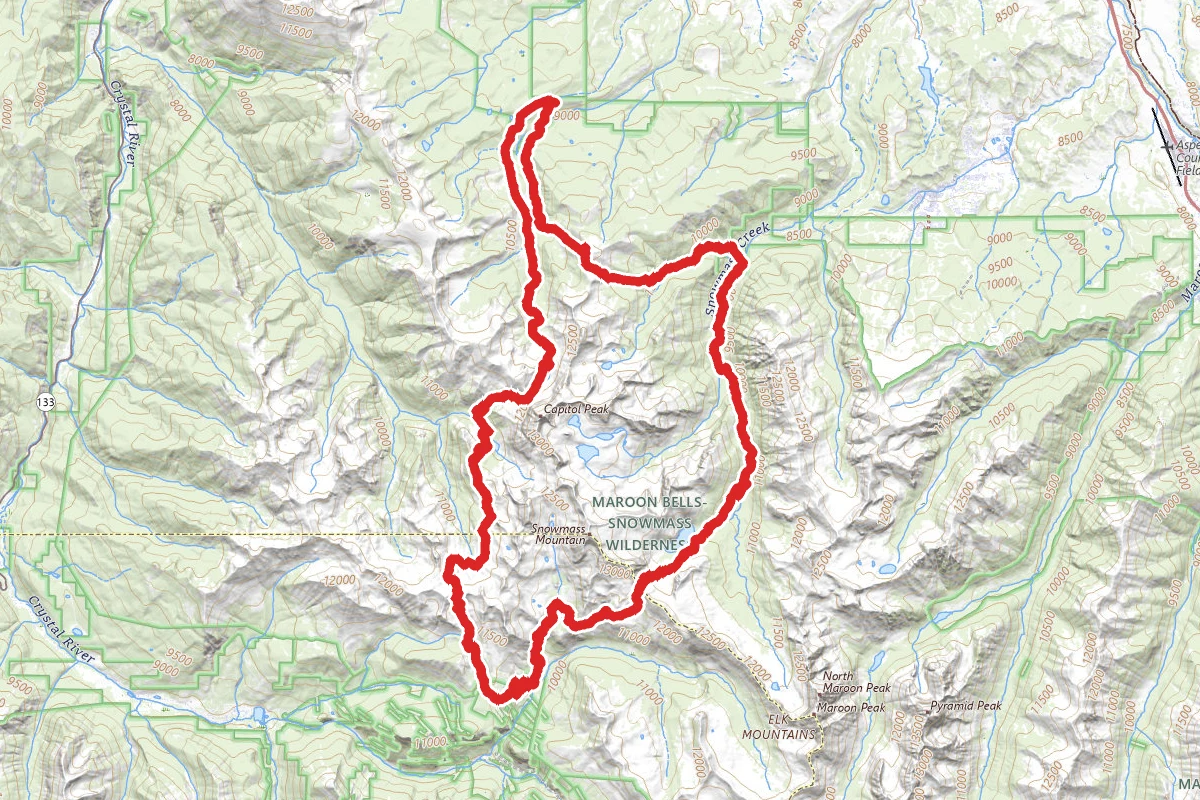 Capital Creek Loop to Haystack Mountain