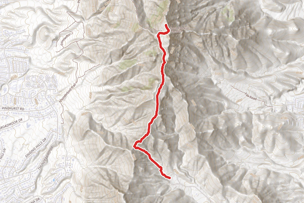 South Franklin Mountain via Ron Coleman Trail