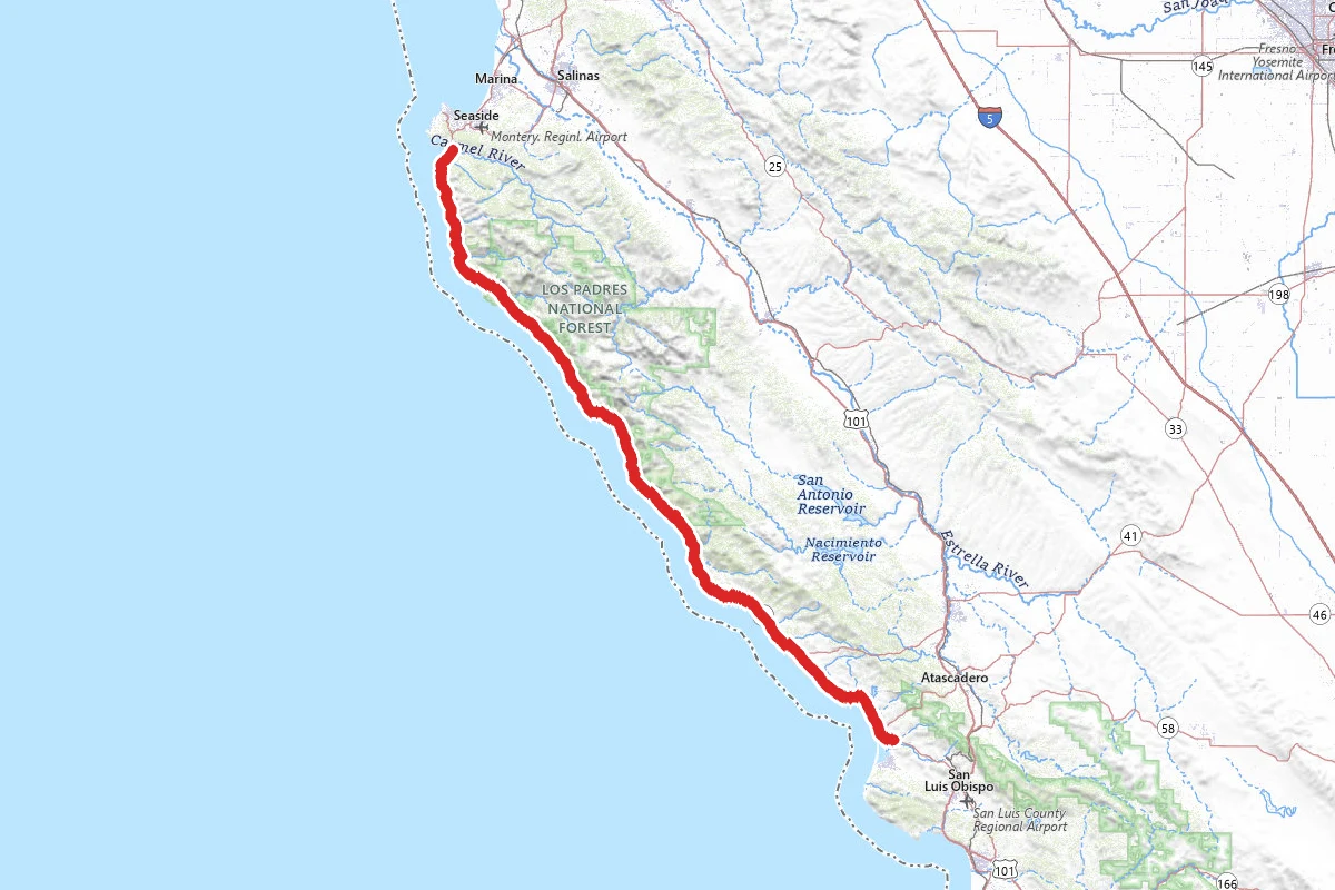 Carmel to Morro Bay via Highway 1