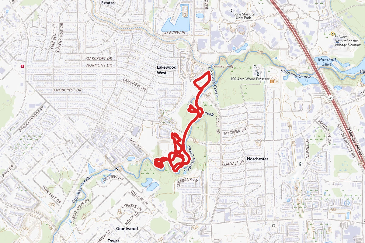 Lakewood Crossing Park Trail