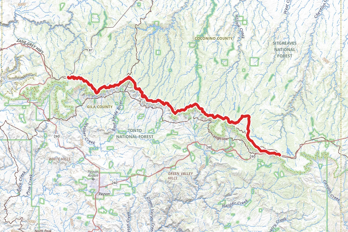 Mogollon Rim Road Scenic Drive