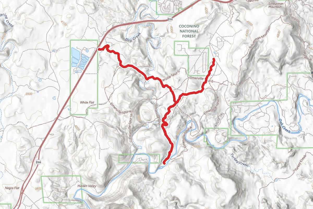 Oak Creek Homestead (Cliffhanger) OHV Trail