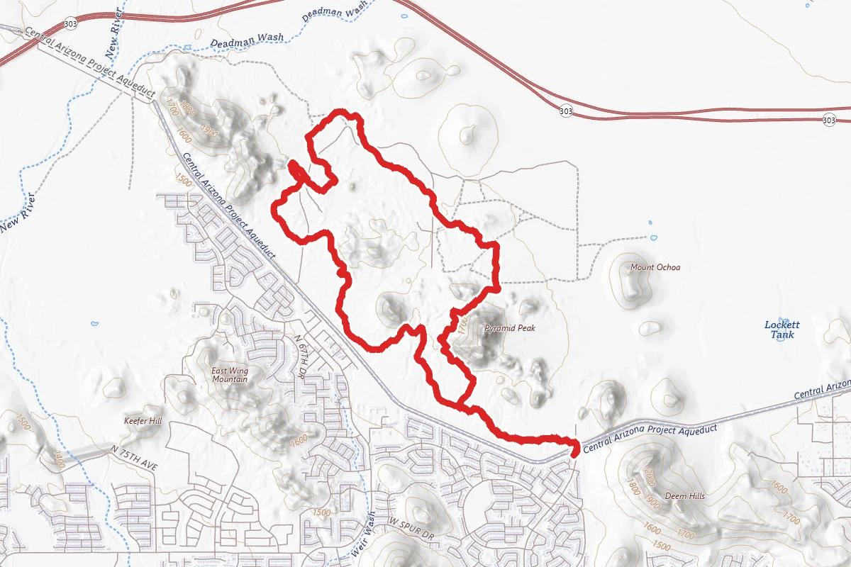 Pyramid Peak MTB Route