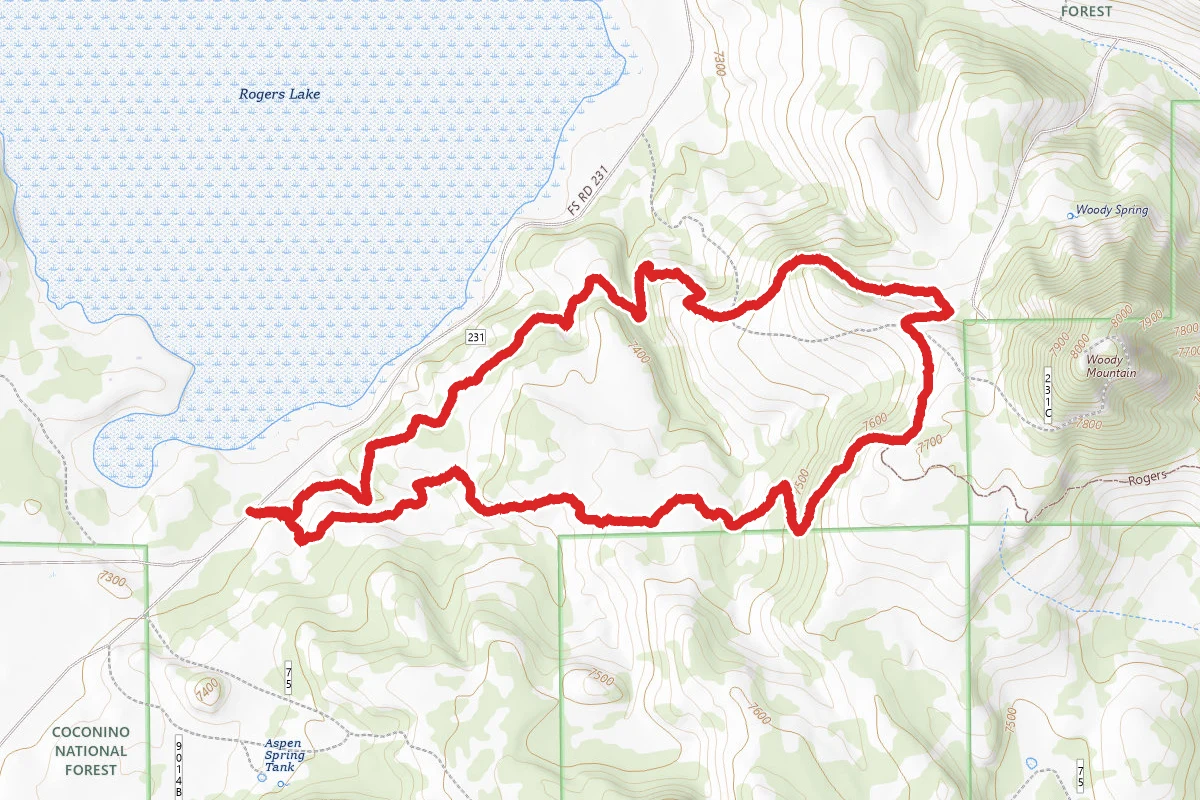 Gold Digger Trail to Two Spot Trail Loop