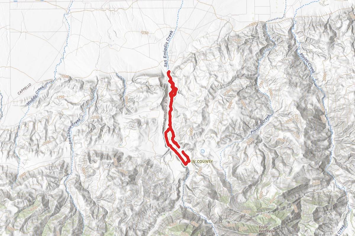 El Camino Viejo, Reflection Pond, and San Emigdio Canyon Loop