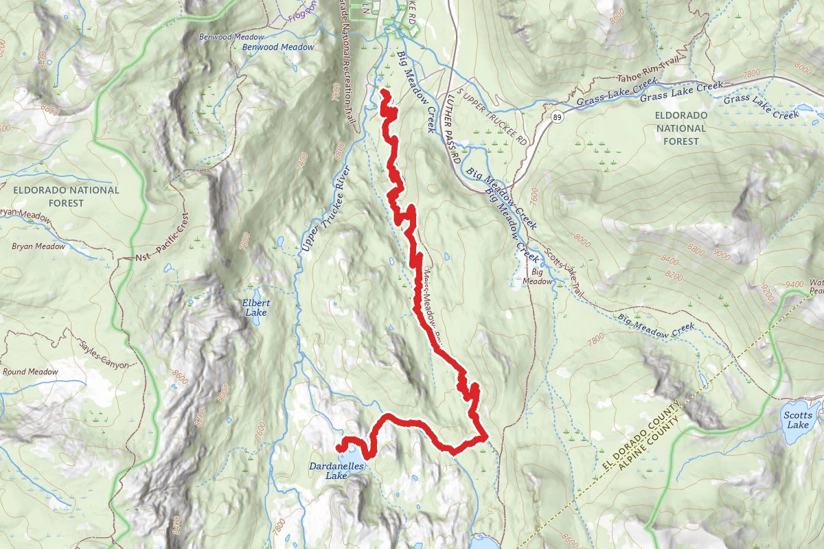 Dardanelles Lake via Christmas Valley Trail