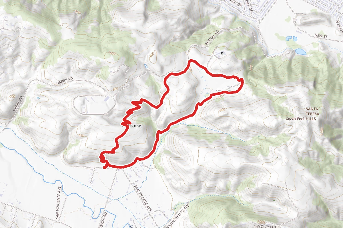 Fortini Trail to Stile Ranch Trail