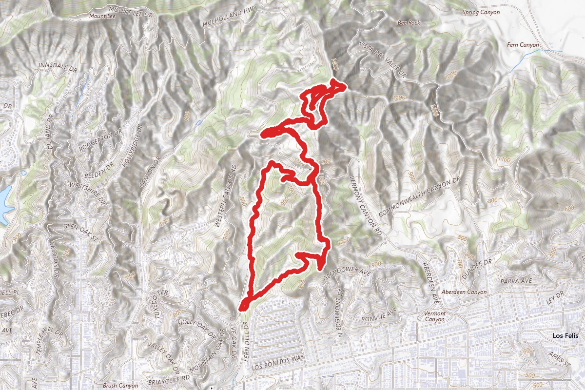Ferndell to Mount Hollywood Summit
