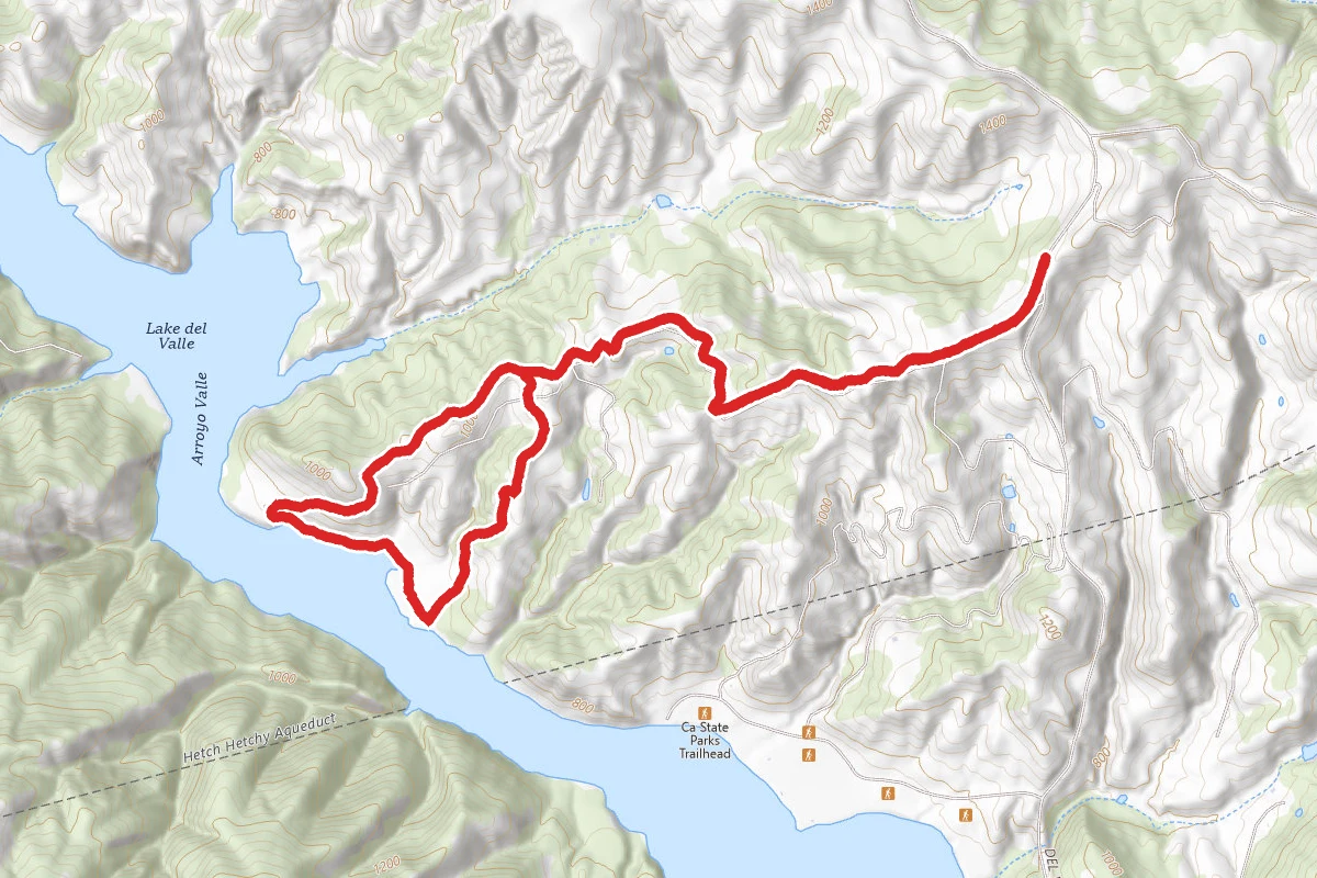 East Ridge to Ridgeline, East Shore, and Hetch Hetchy Trail Loop