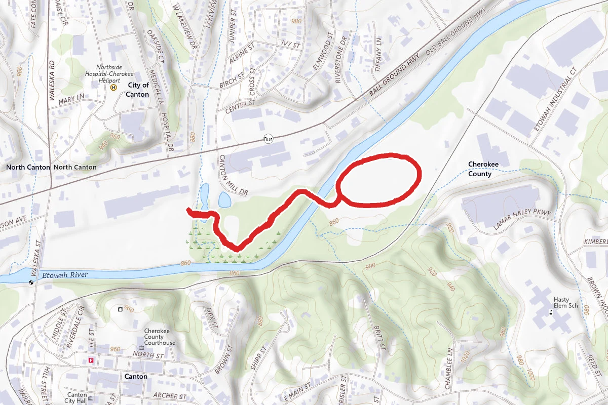Etowah River Park Loop