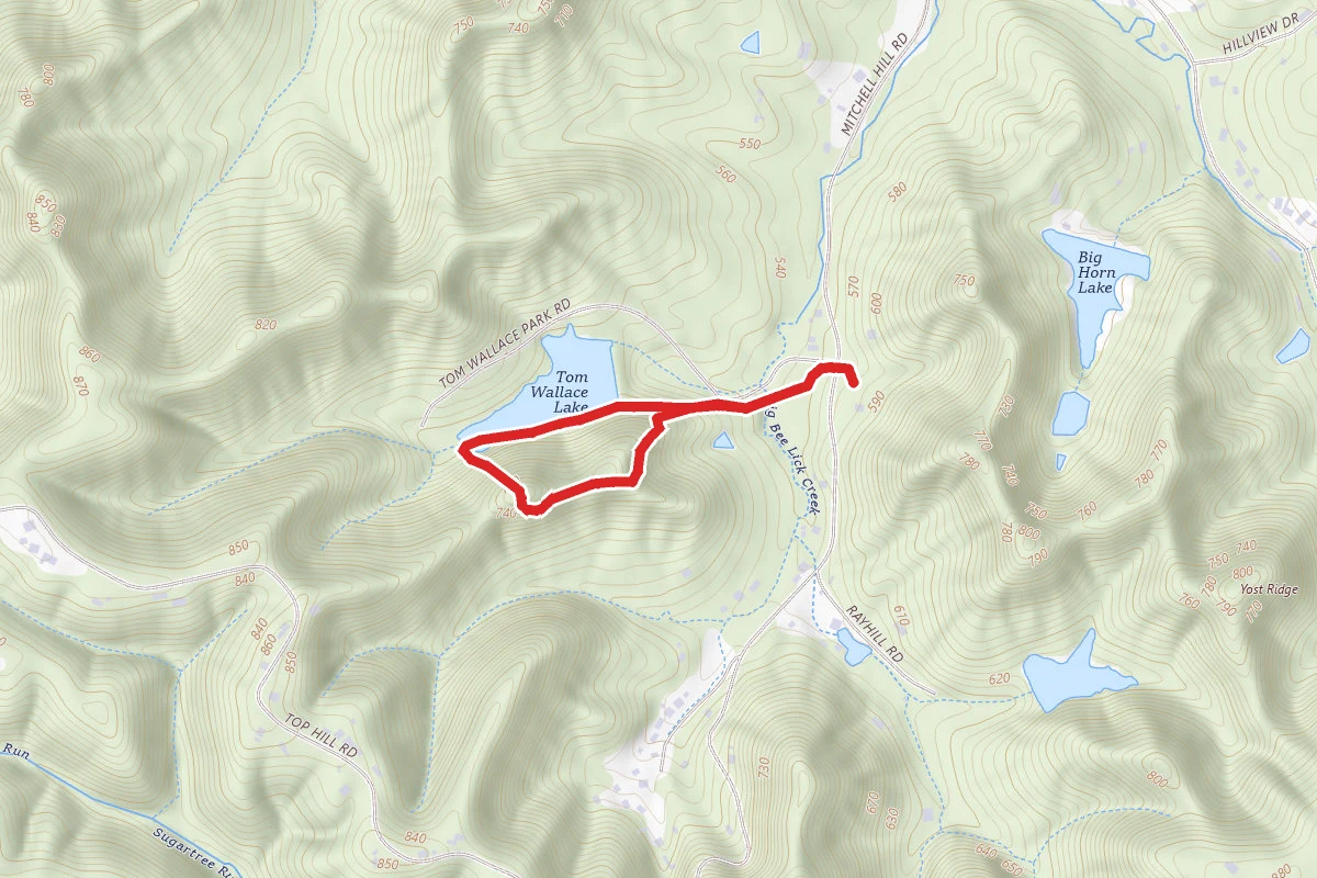 Siltstone Trail and Tom Wallace Lake Loop