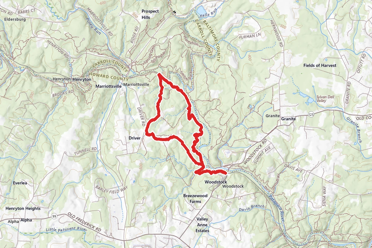 Woodstock to Driver Loop
