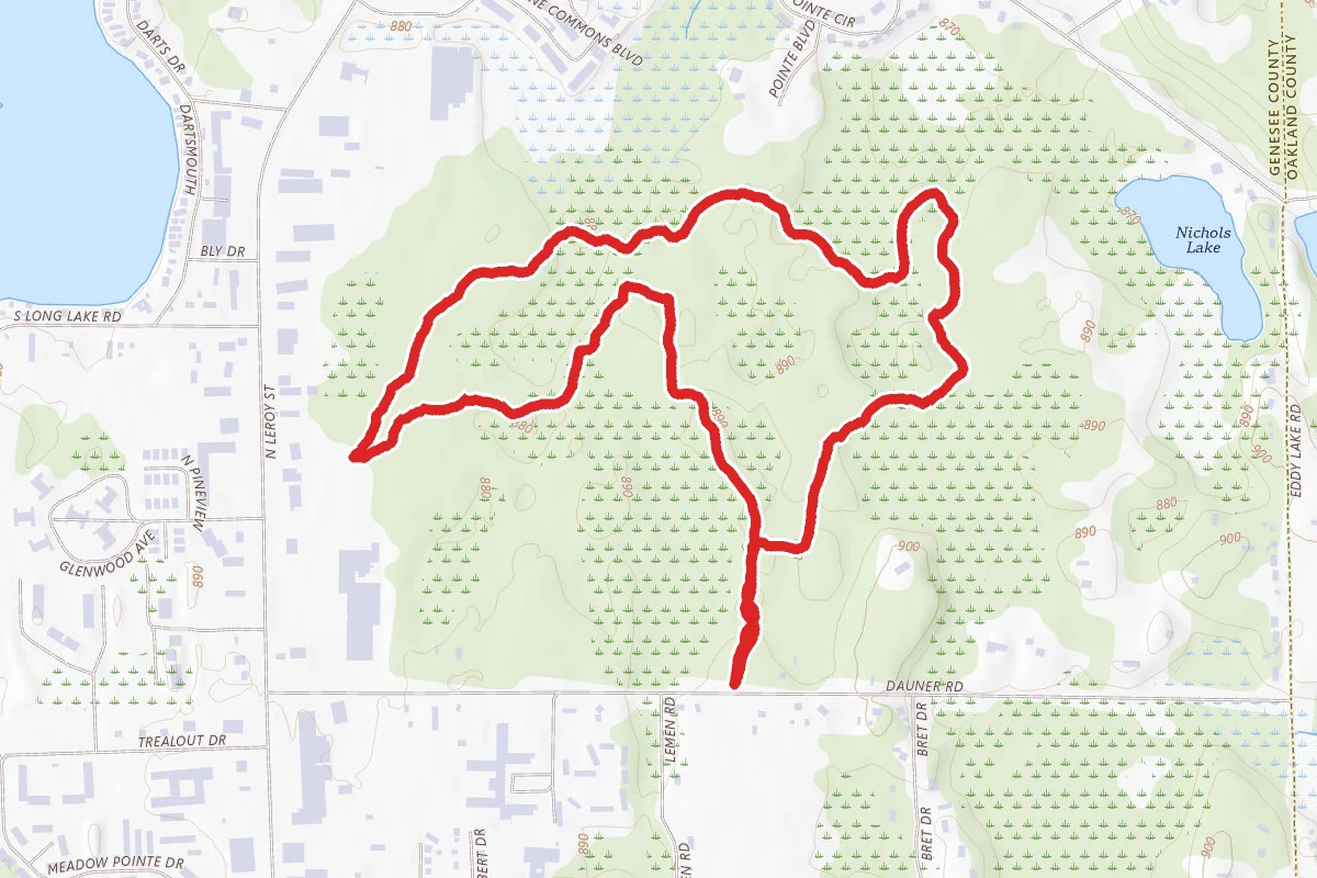 Green, Yellow, and Blue Trails Loop