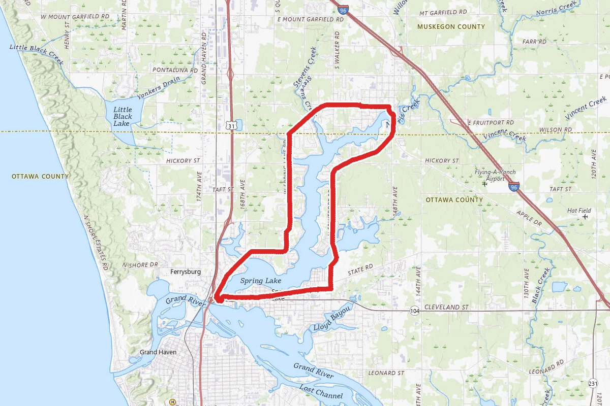 Spring Lake Bike Path Loop