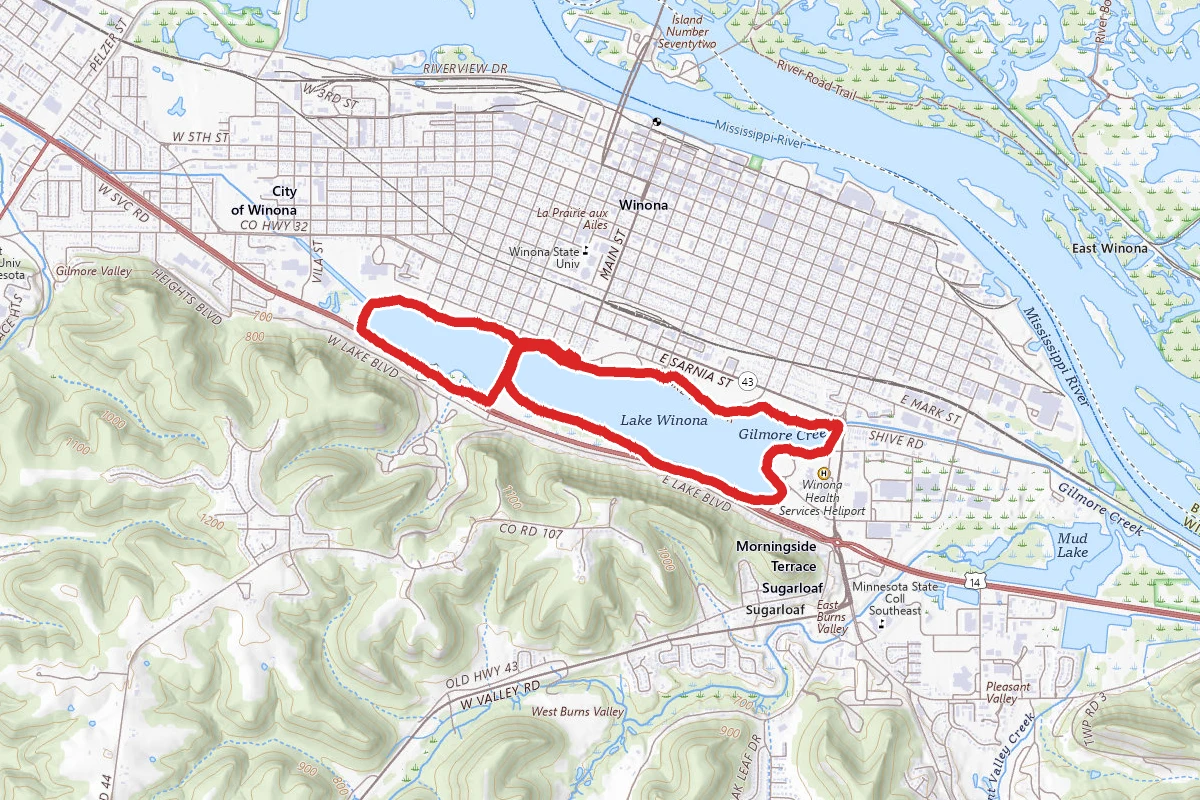 Lake Winona Bike Path