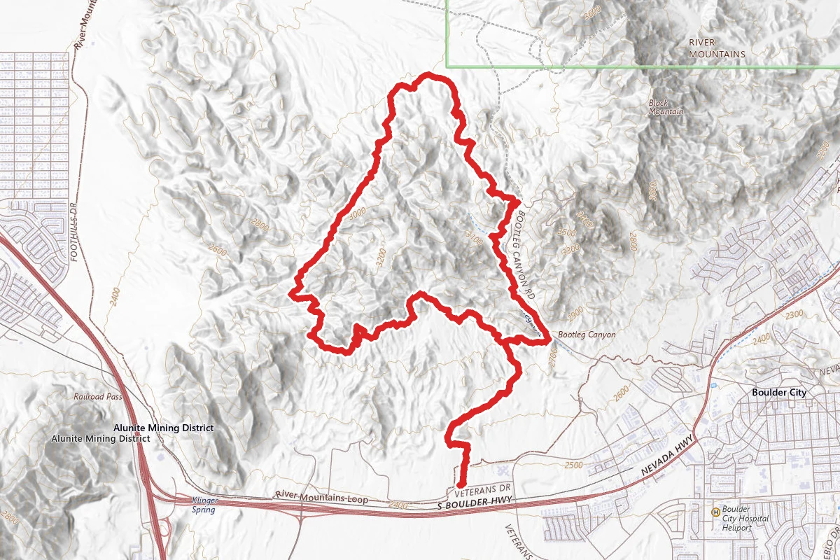 Bootleg Canyon Trail Extended Loop