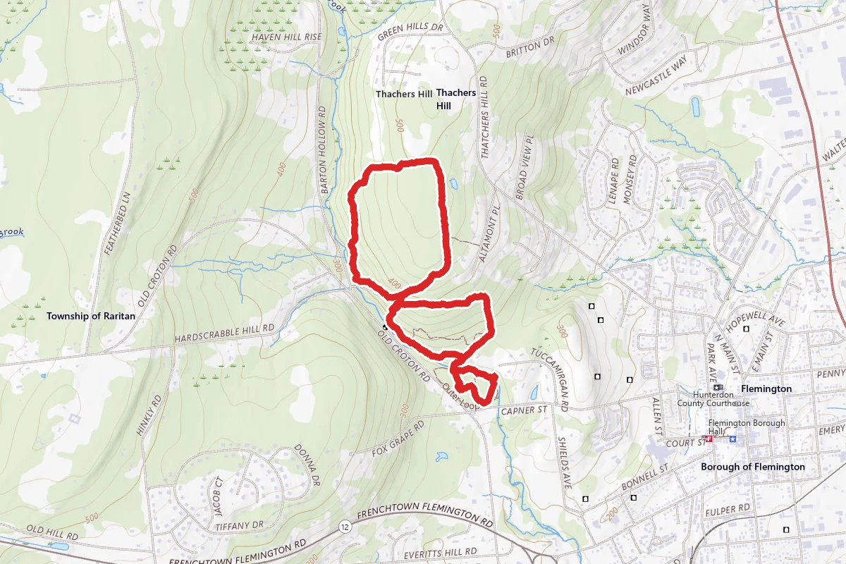 Brook, Main, Meditation, Uplands and Eagle Trail Loop