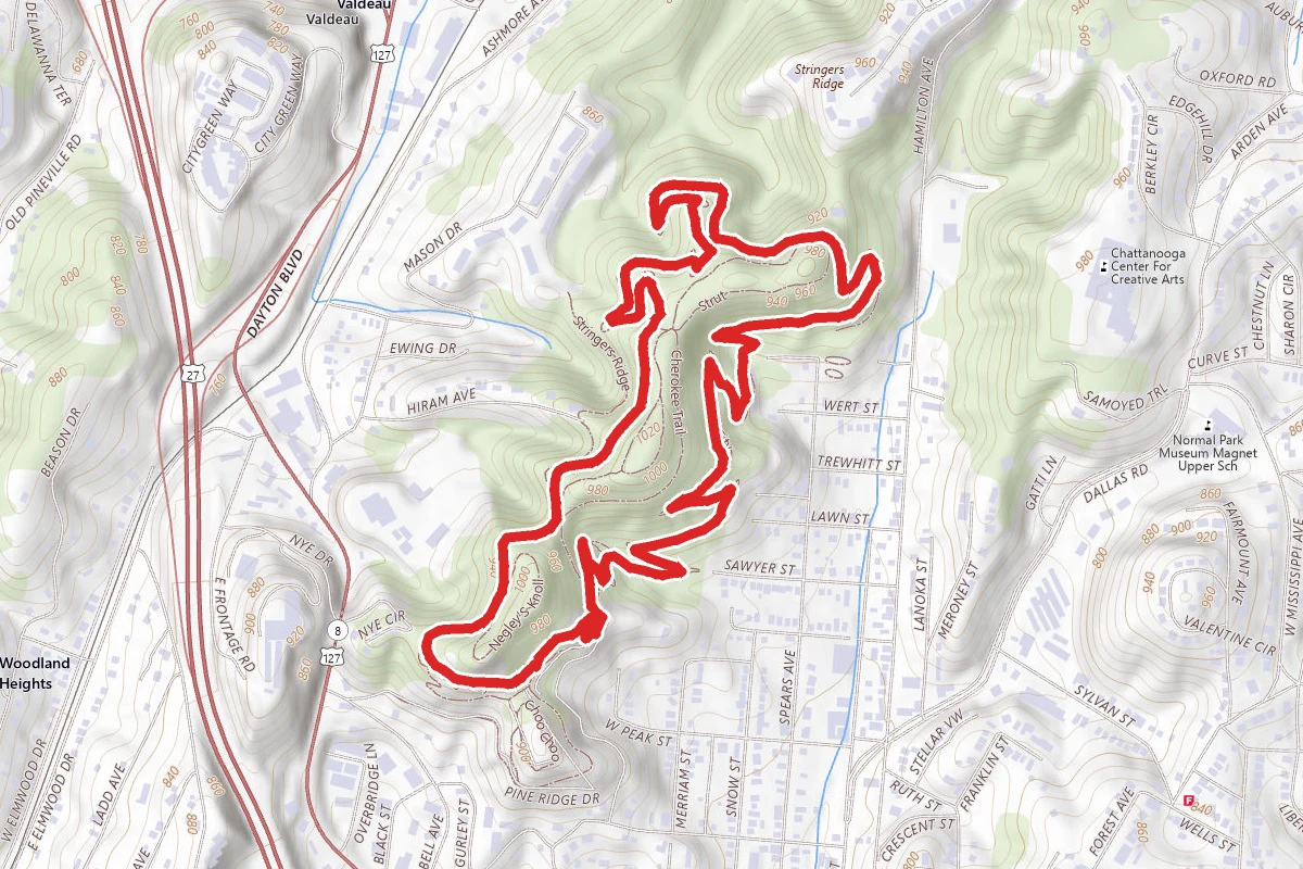 Stringers Ridge via Blue Trail