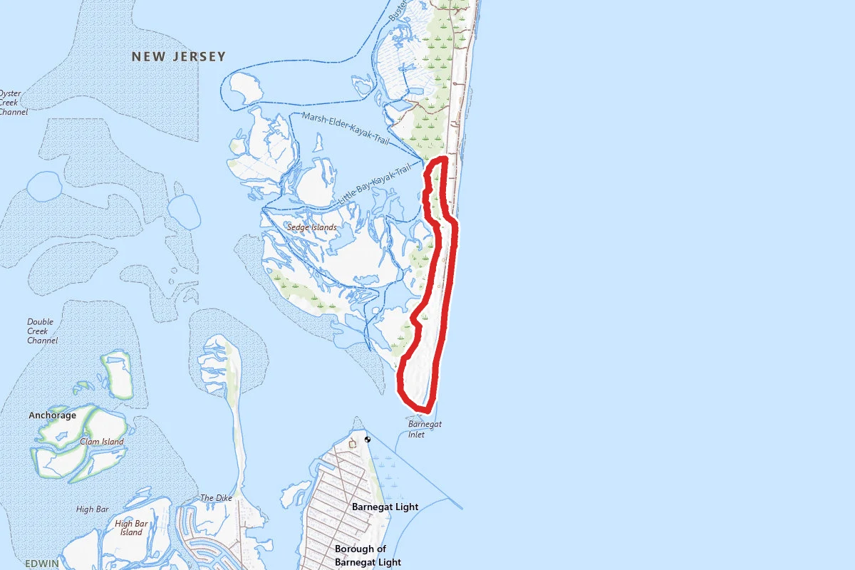 Island Beach State Park Loop Trail