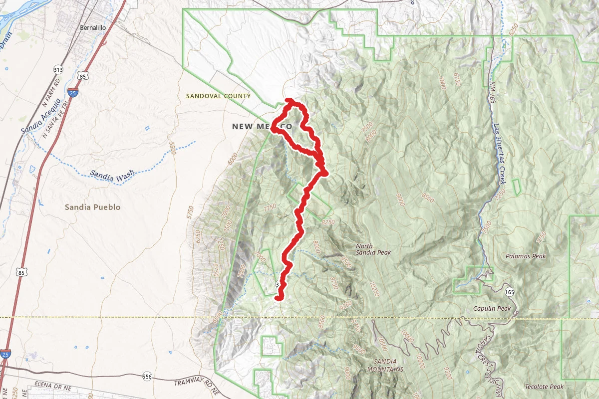 Piedra Lisa Trail #135 to Del Aqua Trail #248 Loop