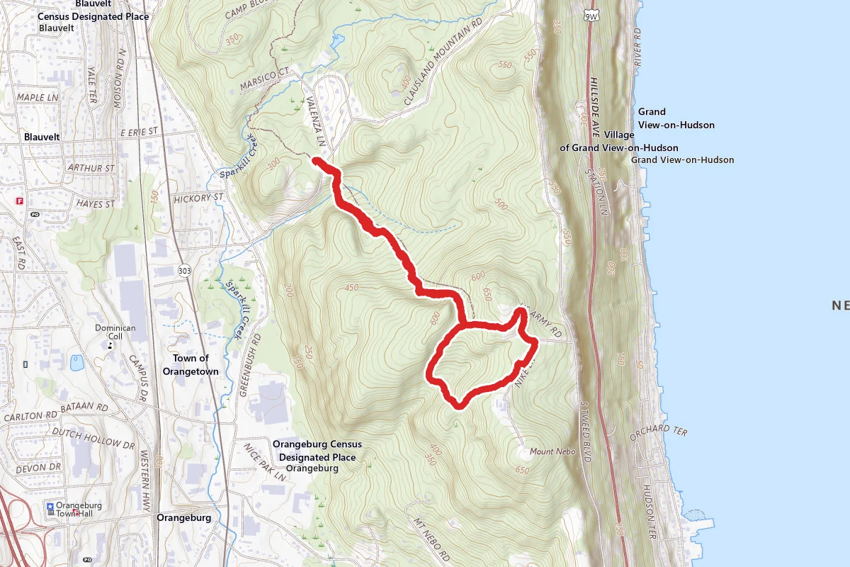 Clausland Mountain Orange and Long Path