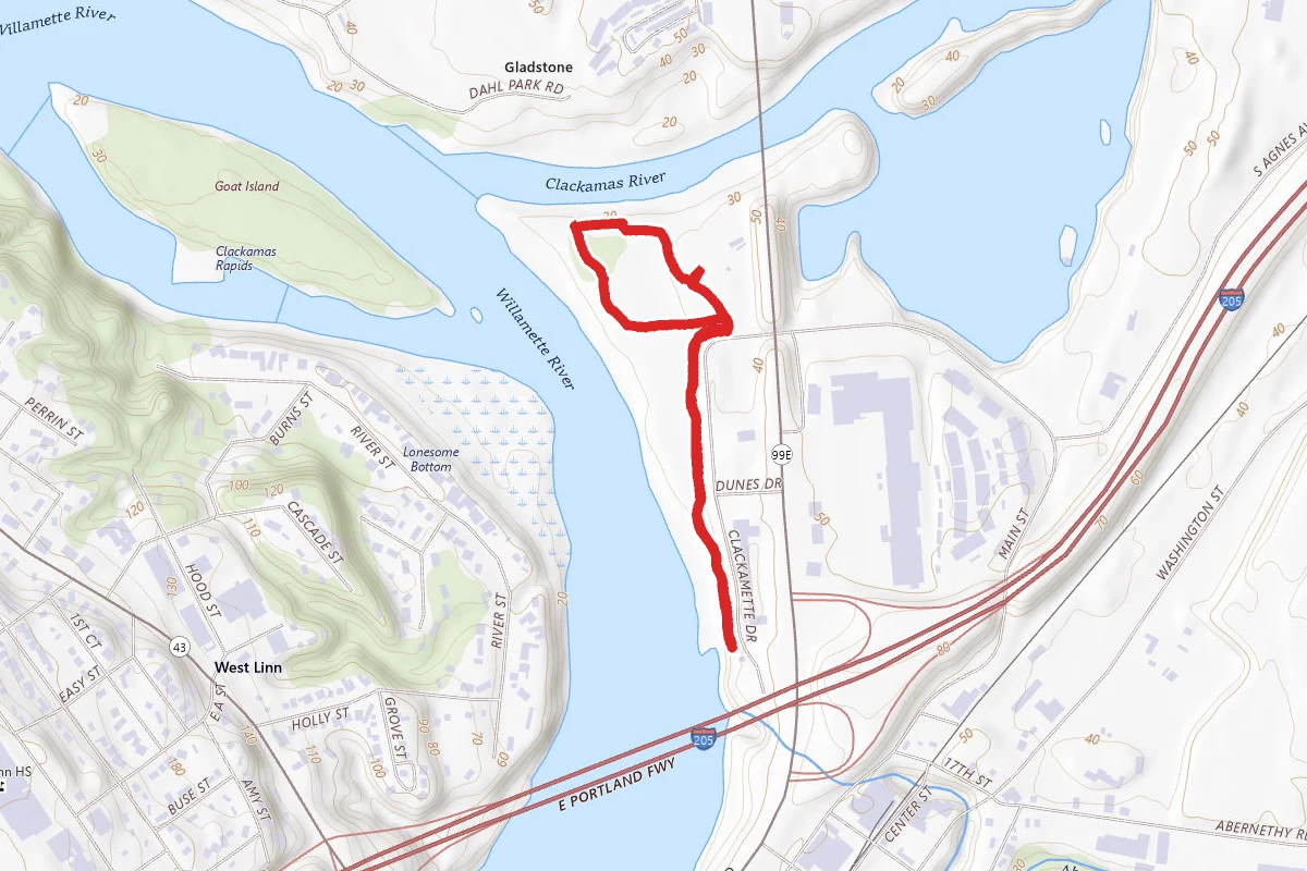 Clackamette Park Loop