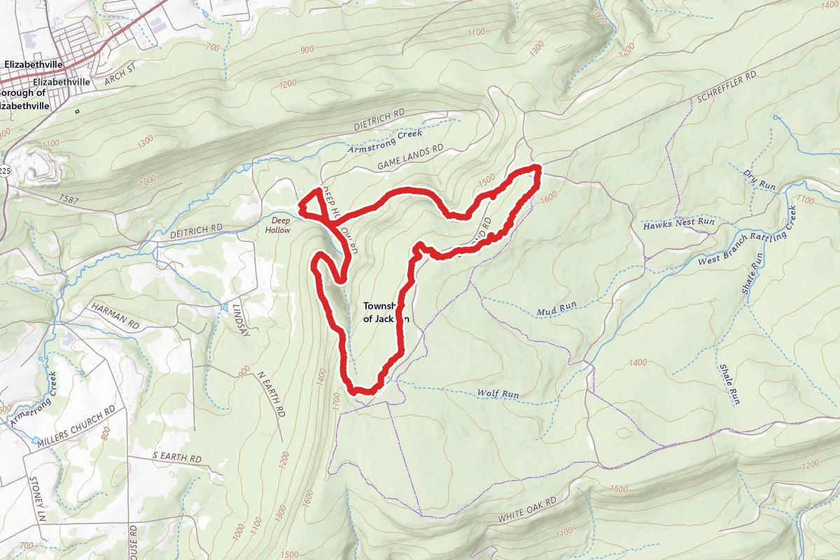 Deep Hollow and Schreffer Trail