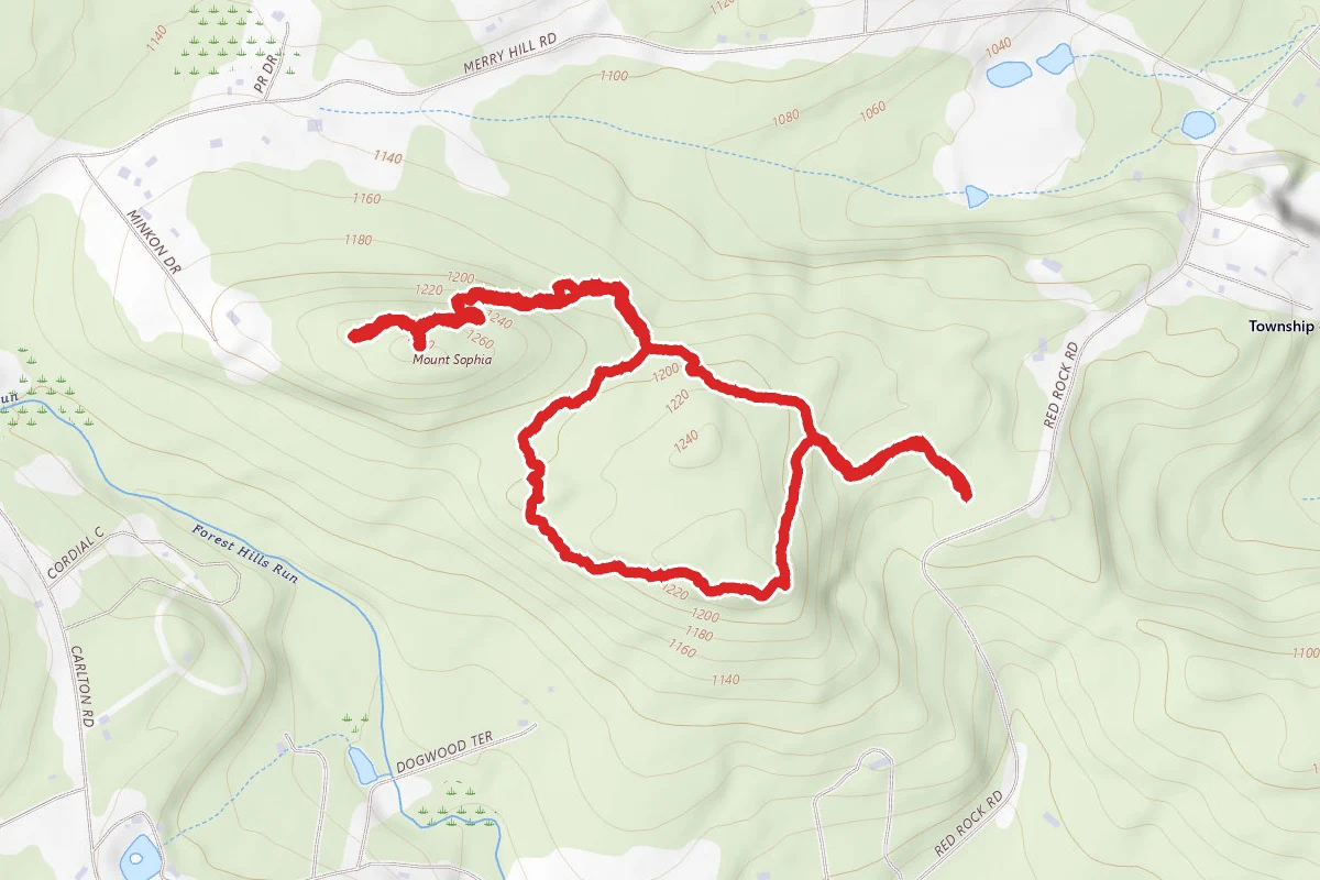 Mount Sophia via Red Rock Trail Loop