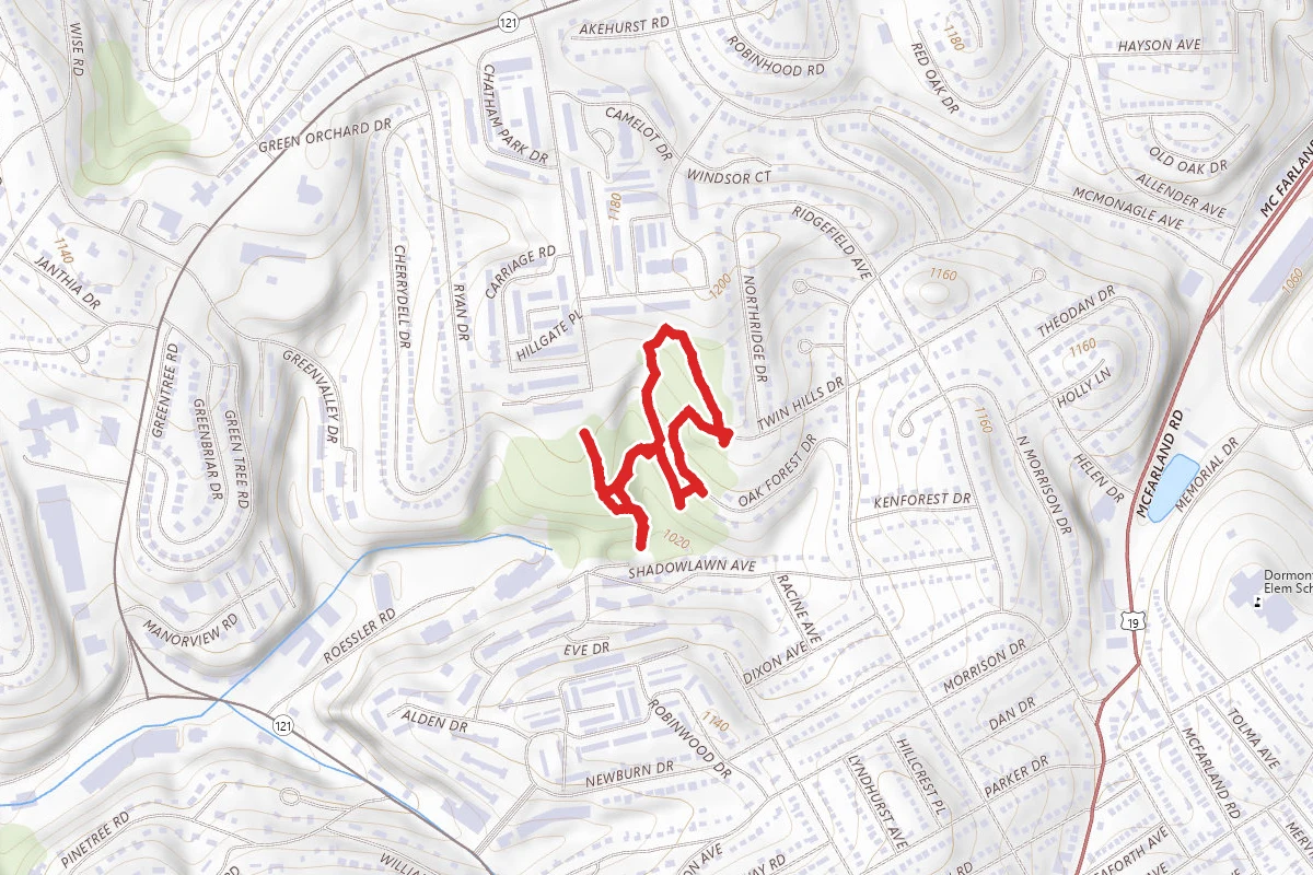 Twin Hills Trails Park Loop
