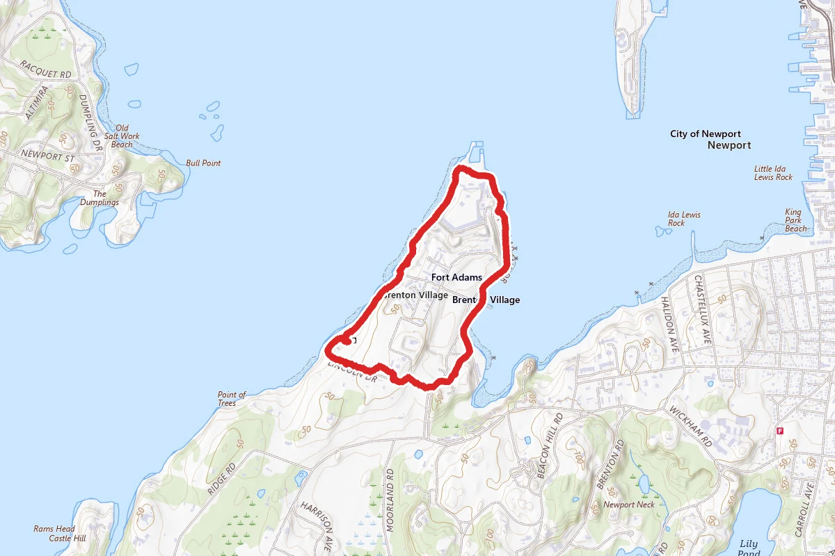 Fort Adams Bay Walk