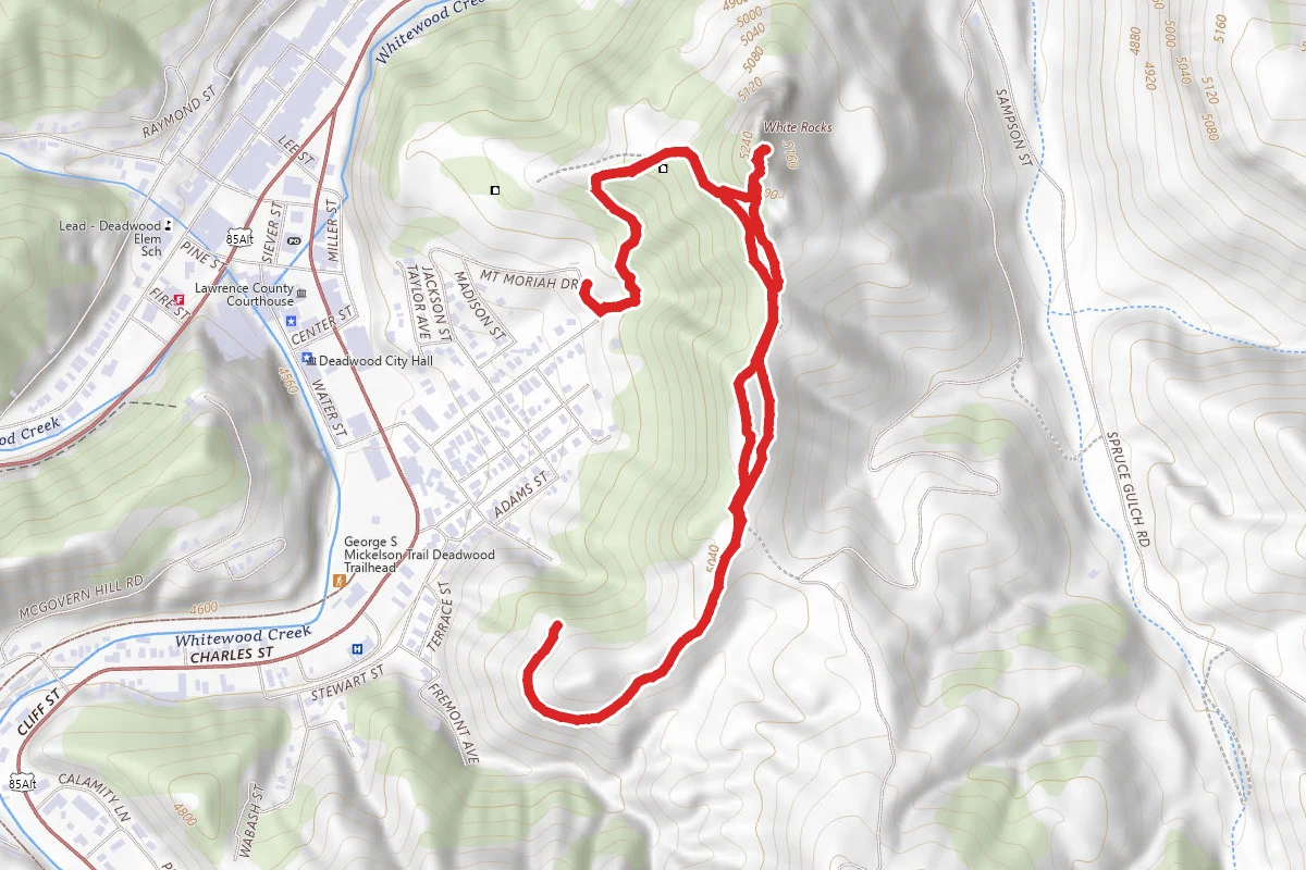 White Rocks and Seth Bullock Grove Loop