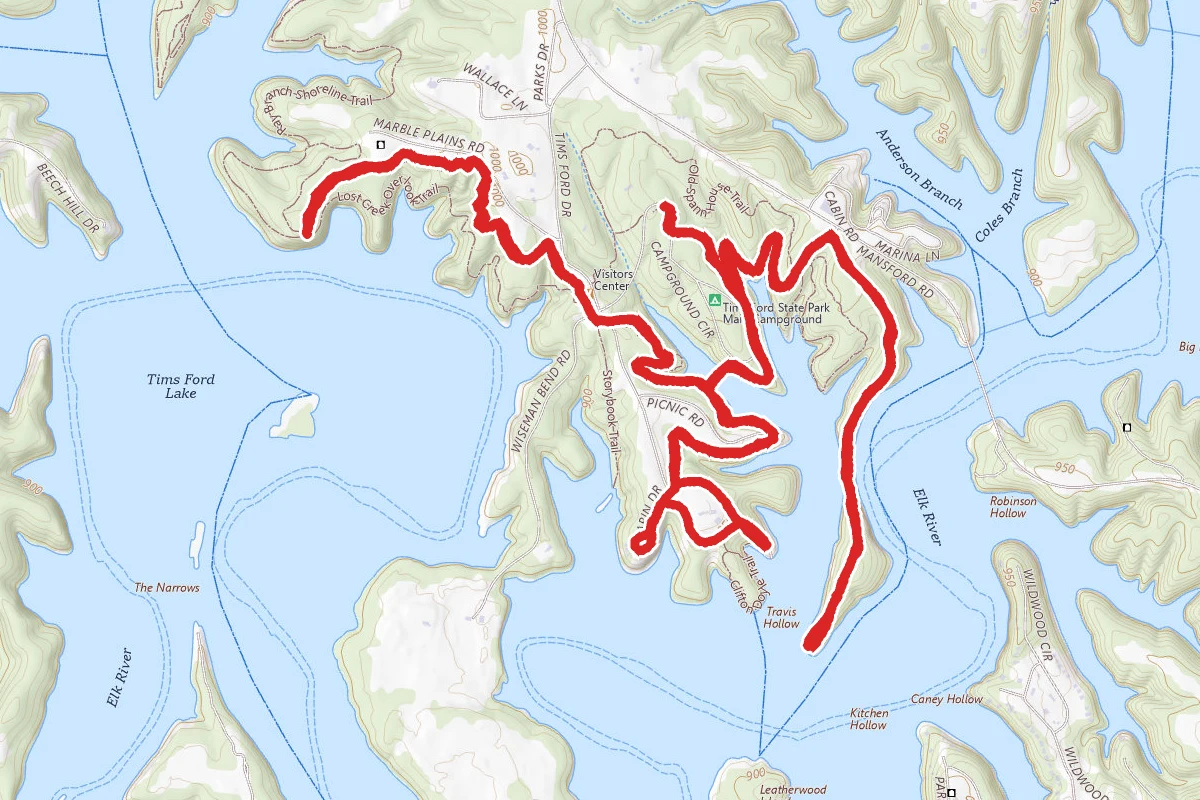Tims Ford Paved Trail