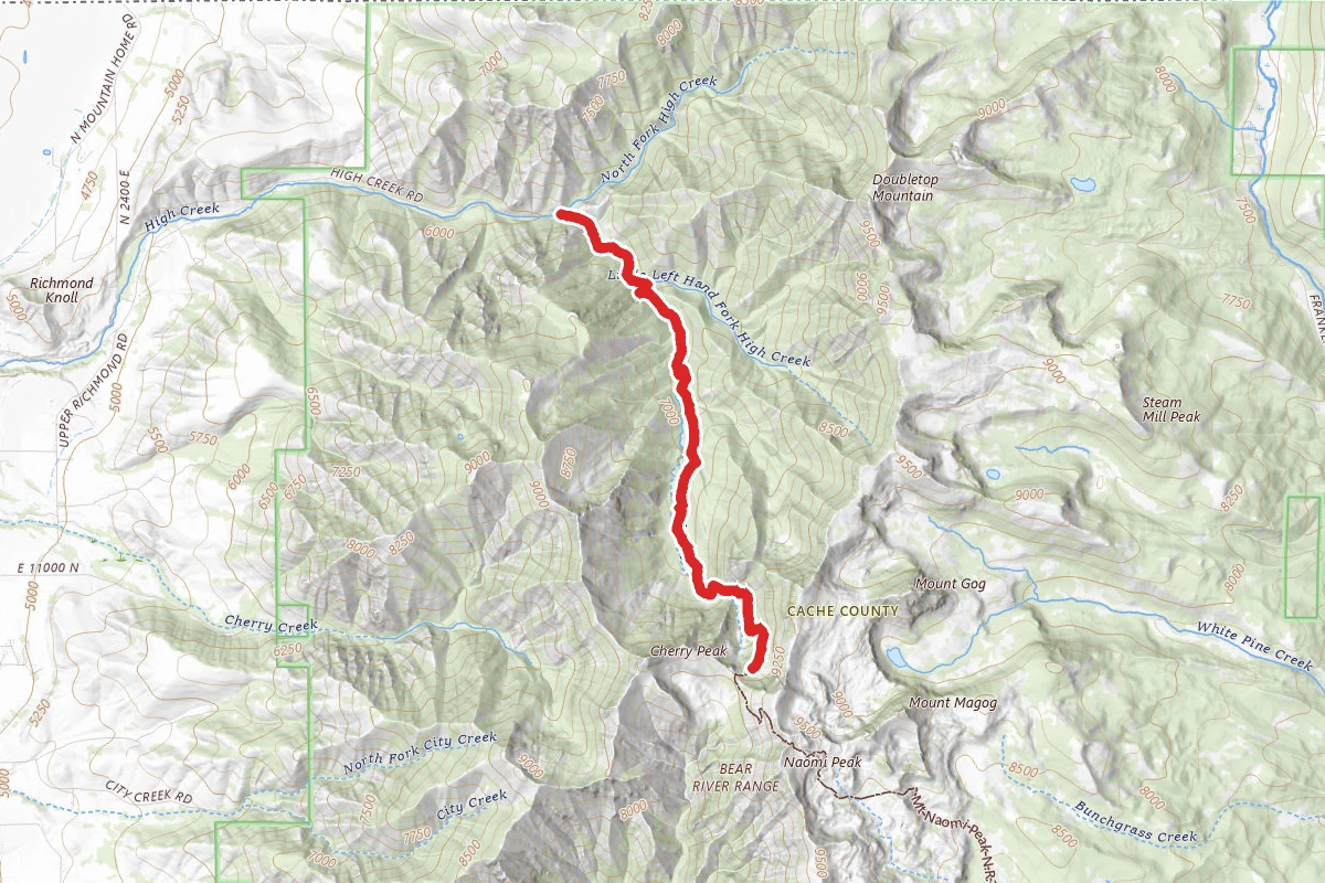 High Creek Ridge Trail to High Creek Lake