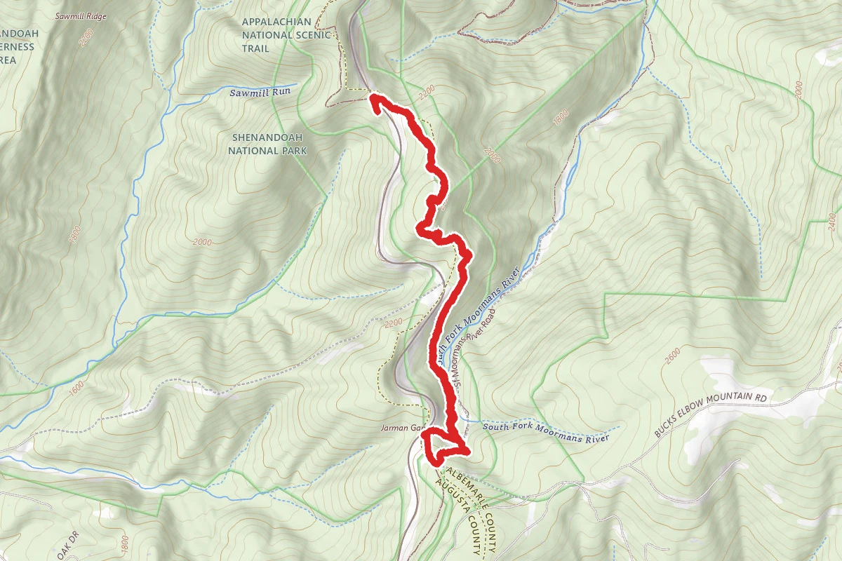 Jarman Gap to Sawmill Overlook