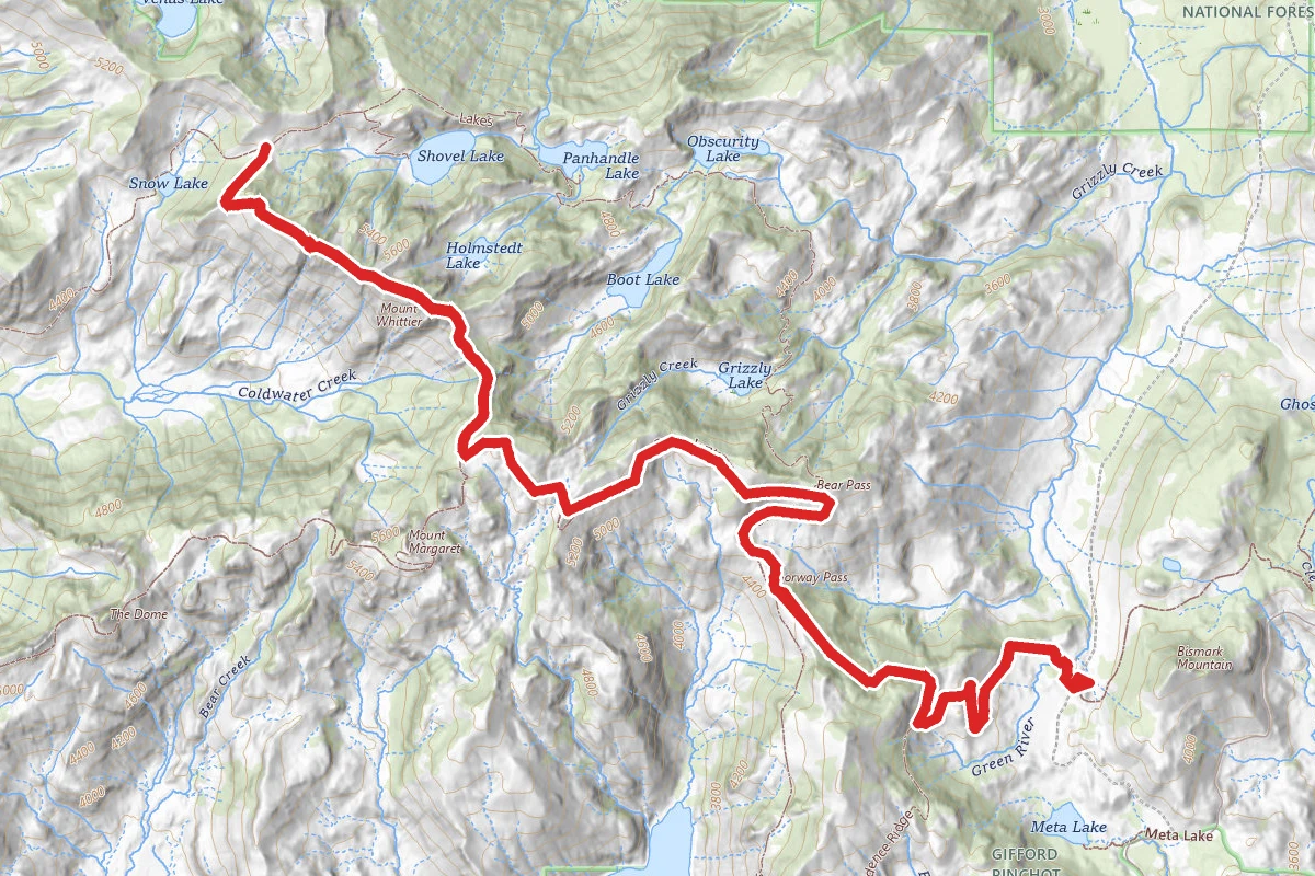 Whittier Ridge Lakes Trail