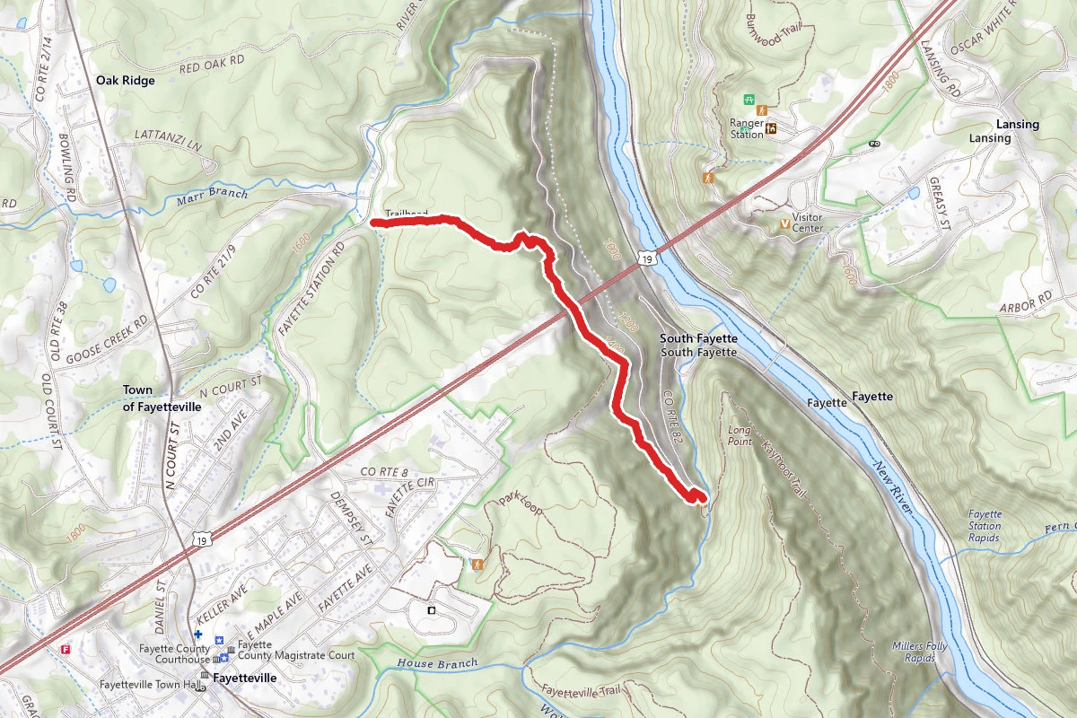 Bridge Trail to Fayette Trail