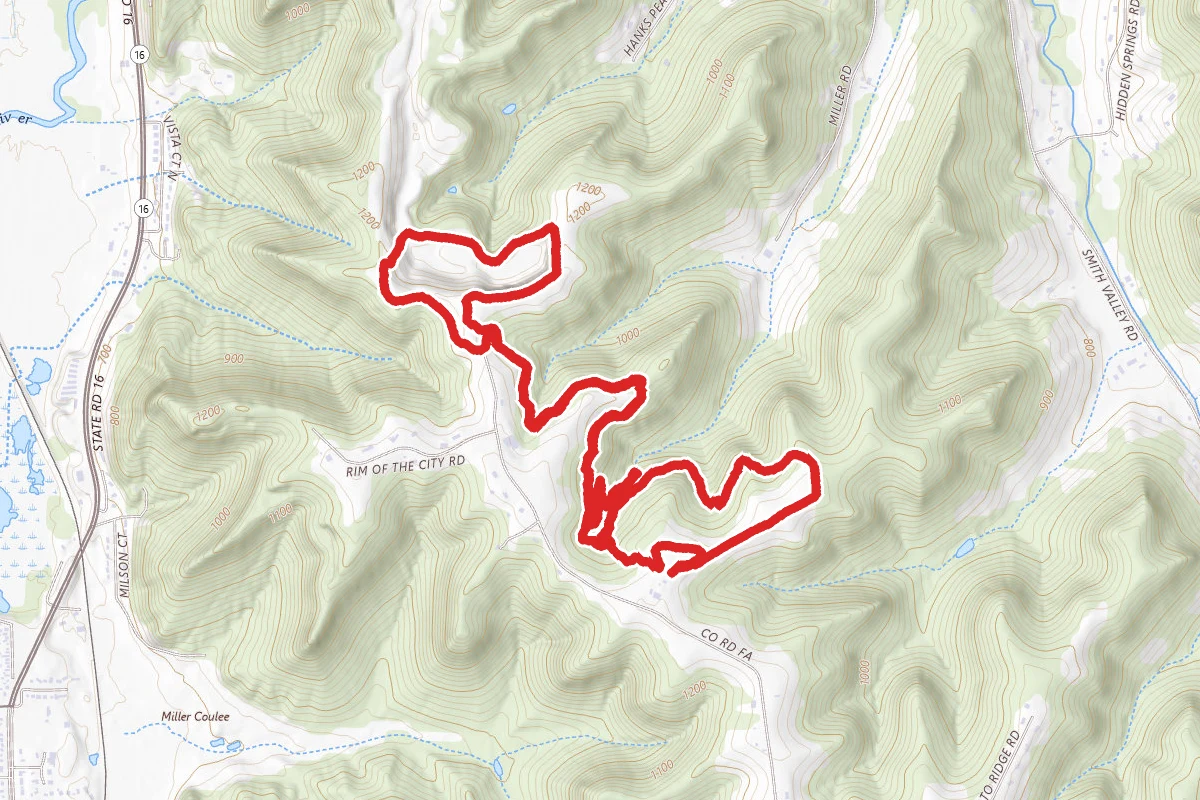 La Crosee Blufflands via Quarry Trail
