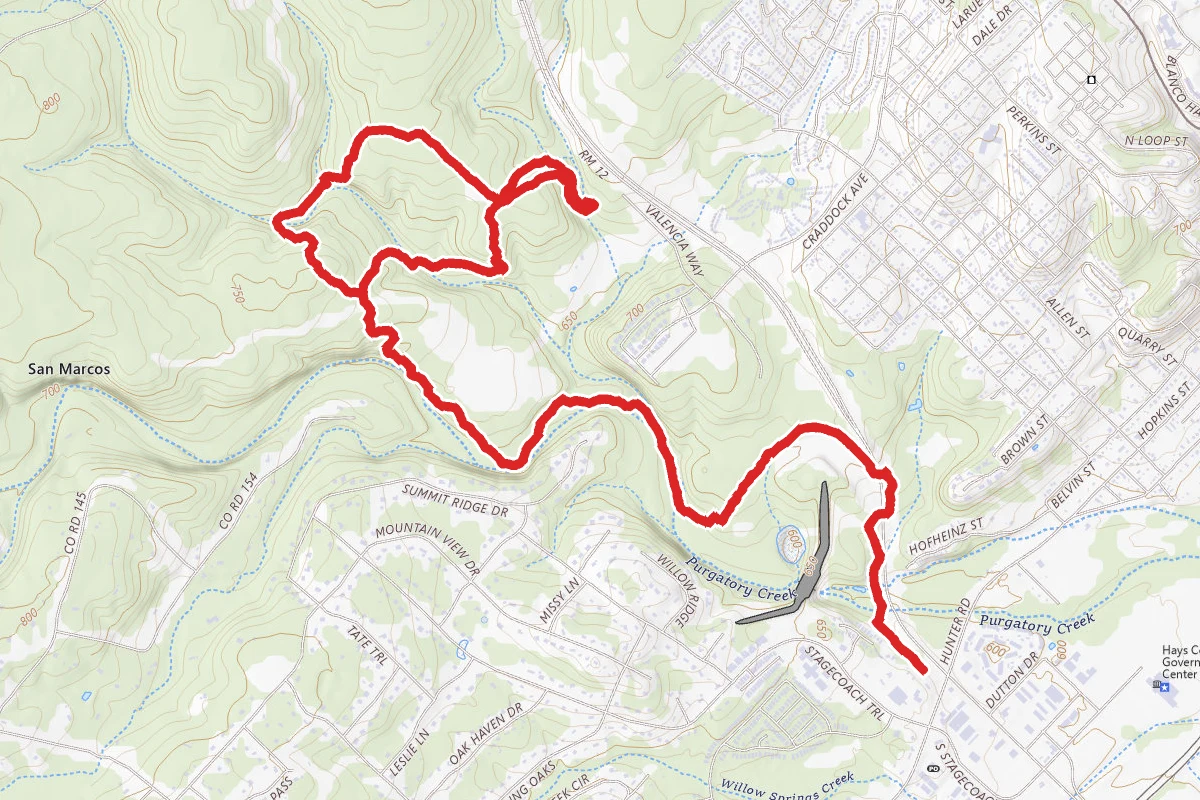 Dante's Trail through Purgatory Creek Natural Area