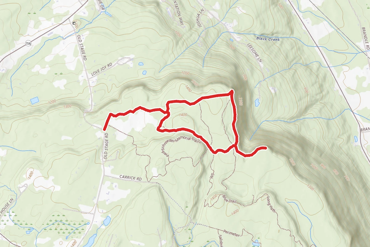 High Point and Hang Glider Ledge via the Long Path