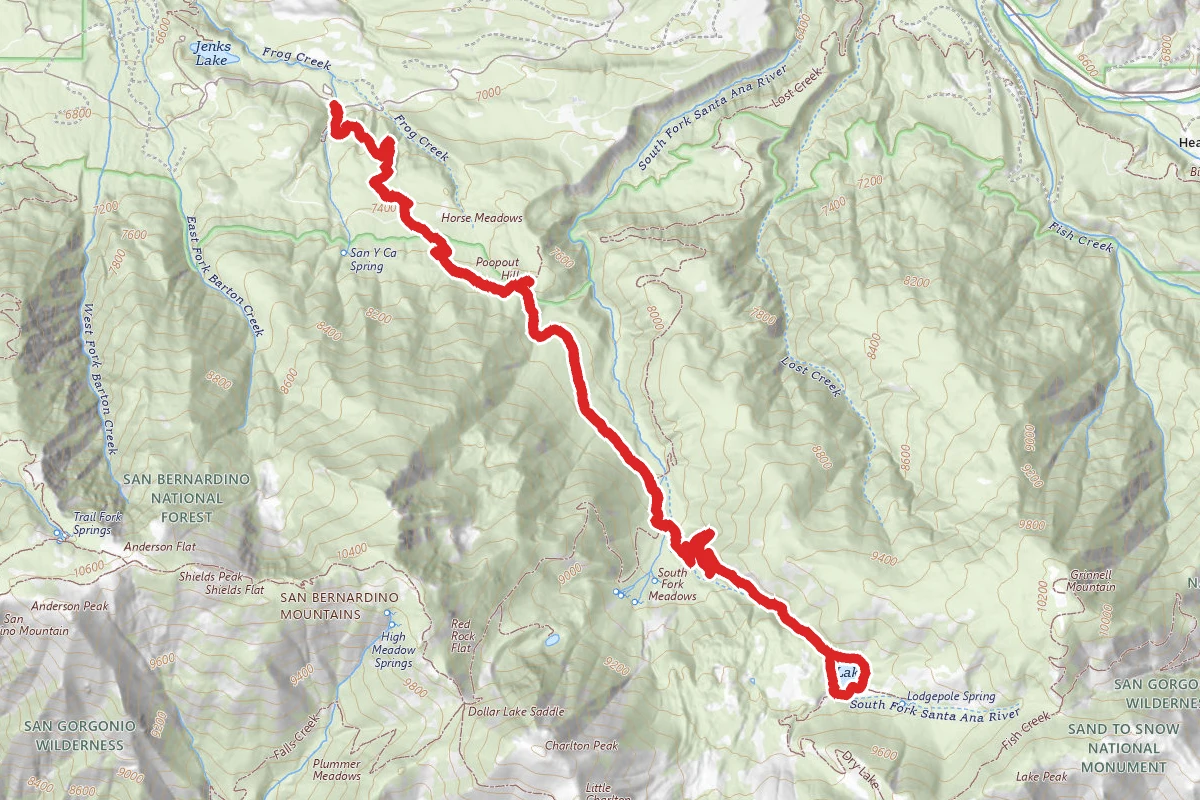 South Fork Trail to Dry Lake