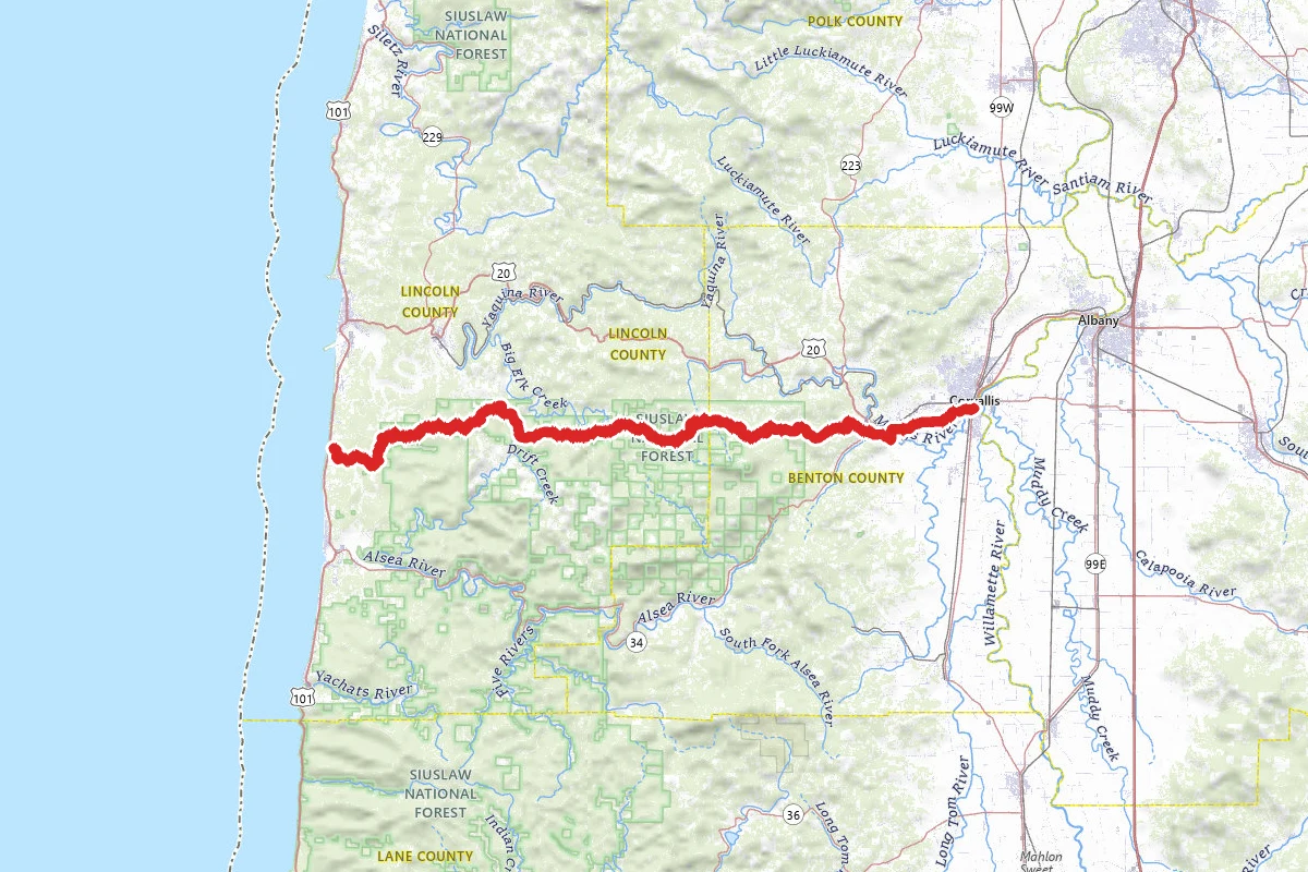 Corvallis to the Coast