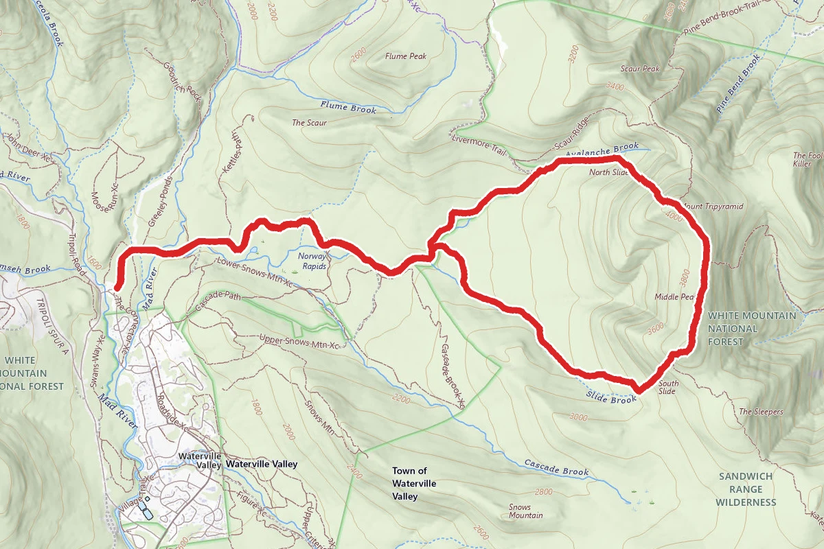 Mount Tripyramid Loop Trail