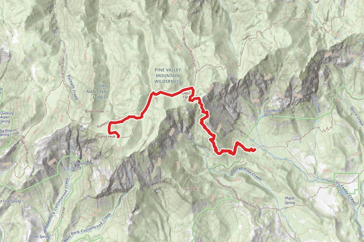 Signal Peak via Oak Grove Trail