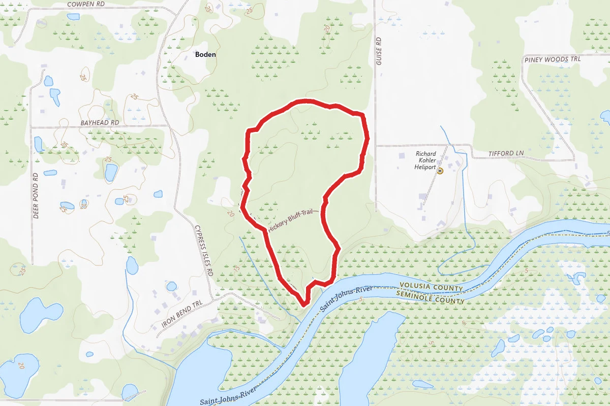 Hickory Bluff Preserve Loop Trail