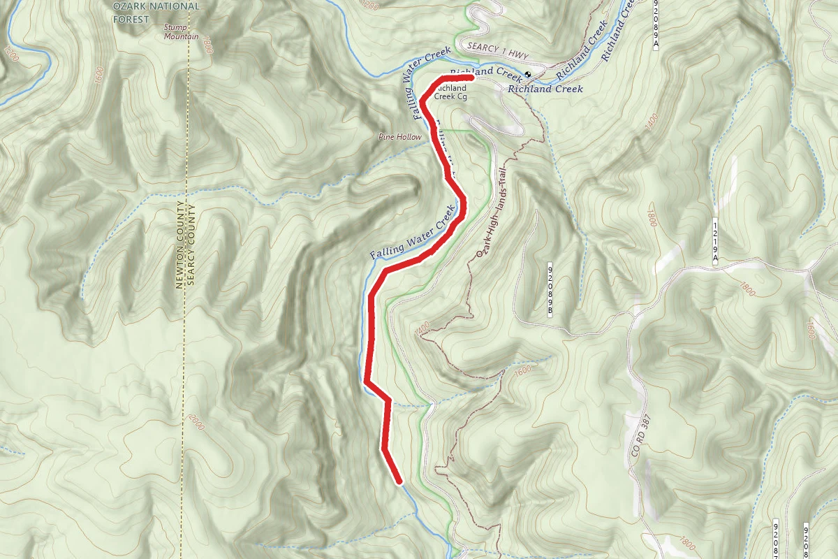 Richland Creek Campground Trail