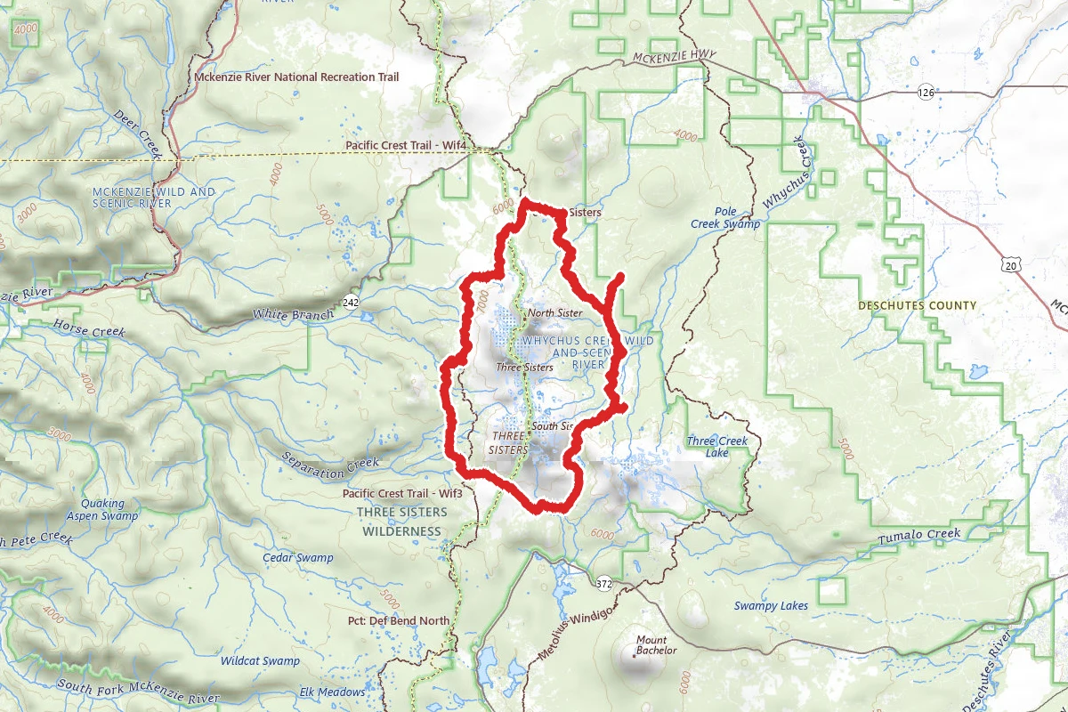 Three Sisters Wilderness Area Trails