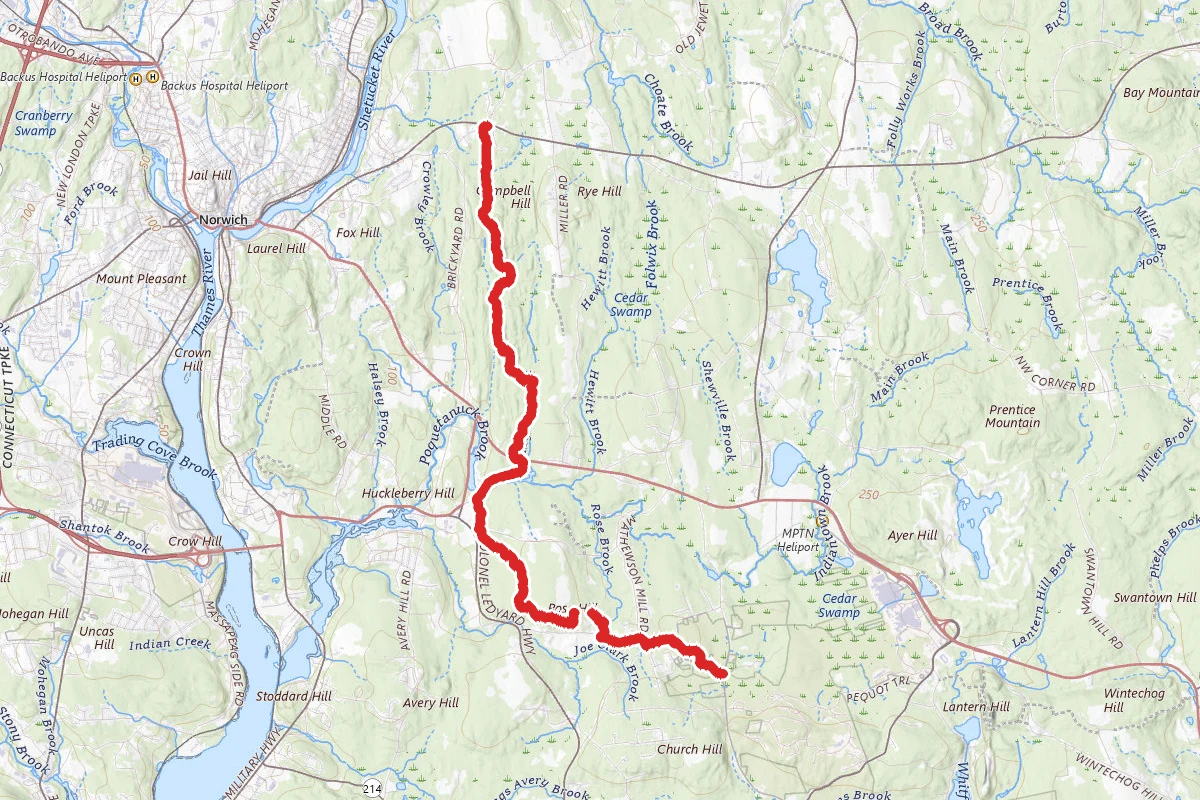 Pequot Trail (Northern Trailhead)