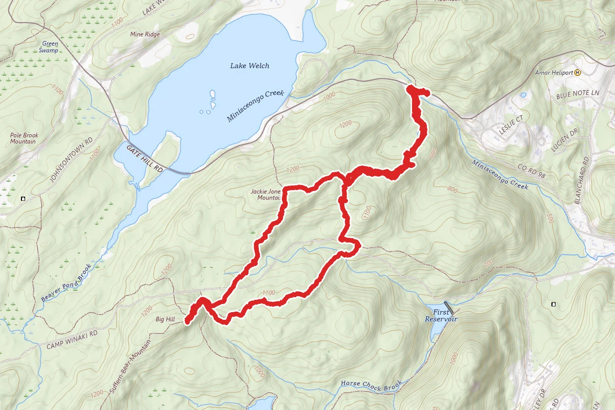 Big Hill and Jackie Jones Mountain Loop