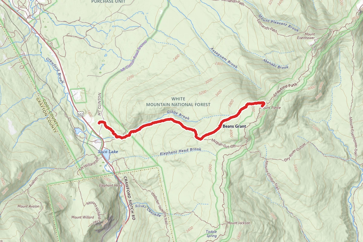 Mount Pierce via Crawford Path